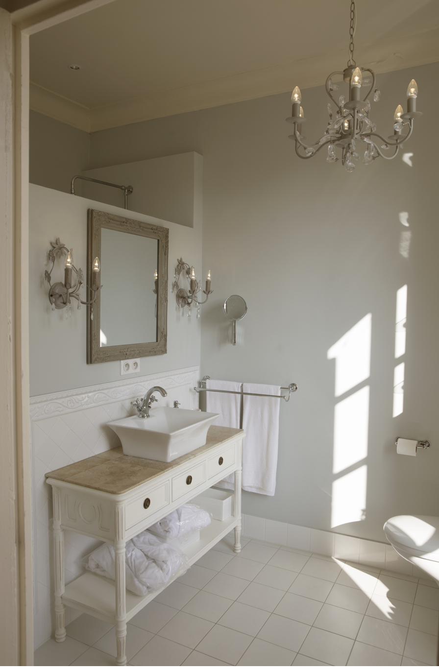 A bathroom in the main house.