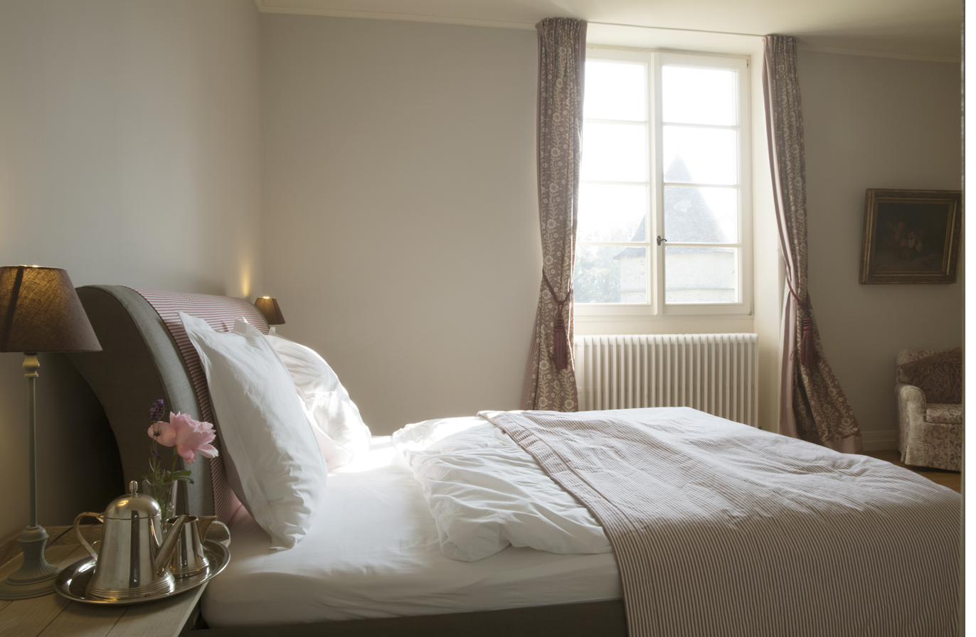 Chambre Mauve, looking onto the old tower.